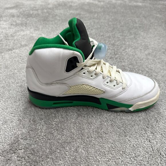 Nike Air Jordan 5 Retro Basketball Sneakers Shoes Mens 11.5 Lucky Green White main image 12